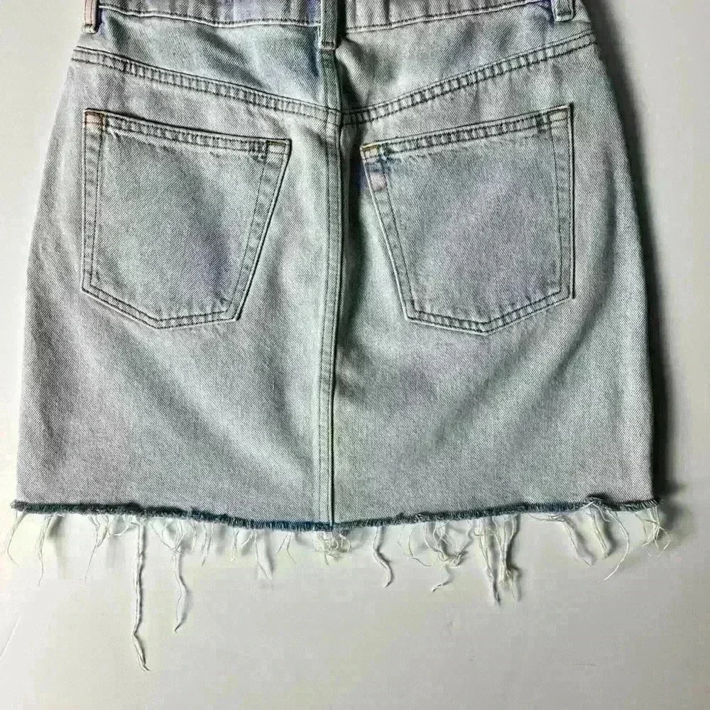 & Other Stories Stockholm Atelier Denim Light-wash Mini Skirt - Picture 4 of 5